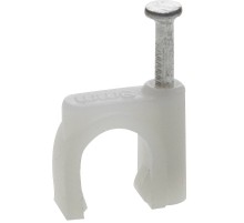 ЗУБР СД-К, 10 мм, 40 шт, круглая скоба-держатель с оцинкованным гвоздем, Профессионал (45111-10)