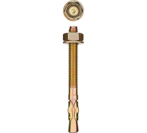 ЗУБР 25 шт., М12х115 мм, желтопассивированный, анкер клиновой 302032-12-115