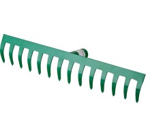 РОСТОК 364 x 60 мм, 14 прямых зубцов, рабочая поверхность из стали, покрытие краска, без черенка, грабли (39610-14)