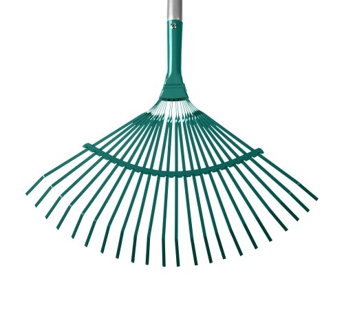 GRINDA PROLine 22 плоских зубца, грабли с алюминиевым черенком 39586