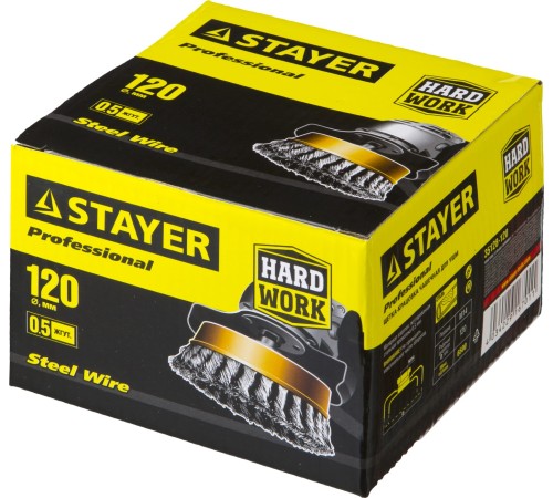 STAYER Ø 120 мм, щетка чашечная для УШМ 35128-120 STAYER Ø 120 мм, щетка чашечная для УШМ 35128-120