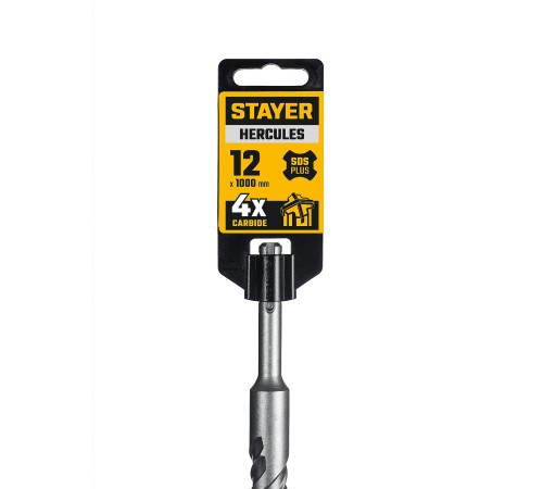 STAYER HERCULES-4Х 12x1000 мм, SDS-plus бур (29290-1000-12) STAYER HERCULES-4Х 12x1000 мм, SDS-plus бур (29290-1000-12)