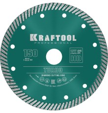 KRAFTOOL Turbo, 150 мм, (22.2 мм, 10 х 2.4 мм), сегментированный алмазный диск (36682-150)