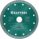 KRAFTOOL Ø 150Х22.2 мм, алмазный, сегментный, по армированному бетону, кирпичу диск отрезной TURBO 36682-150