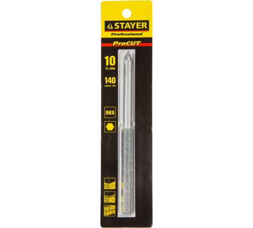 STAYER для кольцевых коронок (33345-xx), центрирующее сверло 33347 STAYER для кольцевых коронок (33345-xx), центрирующее сверло 33347