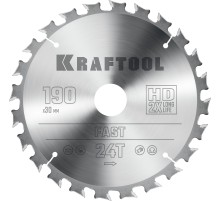 KRAFTOOL Fast, 190 х 30 мм, 24Т, пильный диск по дереву (36950-190-30) KRAFTOOL Fast, 190 х 30 мм, 24Т, пильный диск по дереву (36950-190-30)