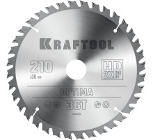 KRAFTOOL Optima, 210 х 30 мм, 36Т, пильный диск по дереву (36951-210-30) KRAFTOOL Optima, 210 х 30 мм, 36Т, пильный диск по дереву (36951-210-30)