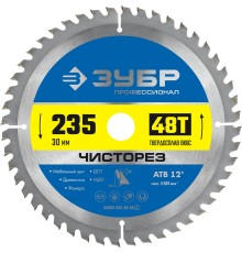 ЗУБР Чисторез, 235 x 30 мм, 48Т, пильный диск по дереву, Профессионал (36905-235-30-48) ЗУБР Чисторез, 235 x 30 мм, 48Т, пильный диск по дереву, Профессионал (36905-235-30-48)