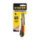 STAYER 9 мм, сегментированное лезвие, автостоп, нож HERCULES-9 0903_z01