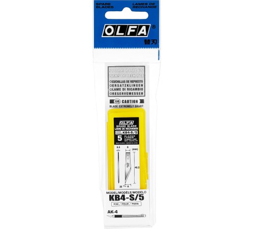 OLFA 6 мм, лезвия перовые для ножа АК-4 OL-KB4-S/5 OLFA 6 мм, лезвия перовые для ножа АК-4 OL-KB4-S/5