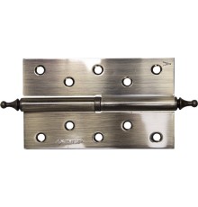 ЗУБР 125 х 75 х 2.5 мм, разъемная, левая, цвет старая латунь (AB), 2 шт, карточная петля (37605-125-5L)