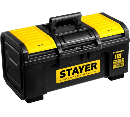 STAYER 480 х 270 х 240, пластиковый, ящик для инструмента TOOLBOX-19 38167-19 Professional STAYER 480 х 270 х 240, пластиковый, ящик для инструмента TOOLBOX-19 38167-19 Professional