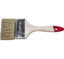 STAYER UNIVERSAL, 100 мм, 4″, светлая натуральная щетина, деревянная ручка, все виды ЛКМ, плоская кисть (0101-100)