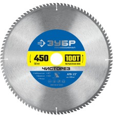 ЗУБР Чисторез, 450 x 50 мм, 100Т, пильный диск по дереву, Профессионал (36905-450-50-100)