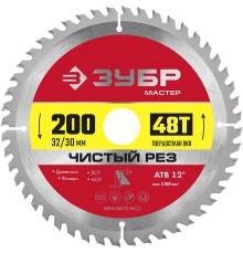 ЗУБР Чистый рез, 200 x 32/30 мм, 48T, пильный диск по дереву (36914-200-32-48) ЗУБР Чистый рез, 200 x 32/30 мм, 48T, пильный диск по дереву (36914-200-32-48)
