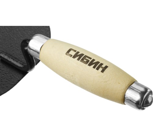 СИБИН 175х110х90 мм, стальная, деревянная ручка, кельма отделочника 0820-1_z01