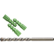STAYER 10 x 120 мм, 10 шт, сверло по бетону с дюбелями (29111-H11-10)