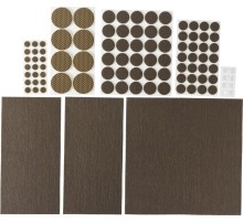 STAYER коричневые, самоклеящиеся, 98 шт, набор мебельных накладок (40916-H98)