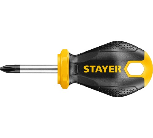 STAYER PH1x38 мм, отвертка с двукомпонентной рукояткой 2510-38-1_z03 STAYER PH1x38 мм, отвертка с двукомпонентной рукояткой 2510-38-1_z03