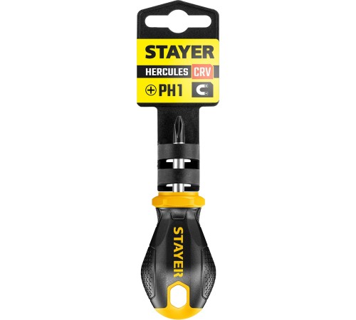 STAYER PH1x38 мм, отвертка с двукомпонентной рукояткой 2510-38-1_z03 STAYER PH1x38 мм, отвертка с двукомпонентной рукояткой 2510-38-1_z03