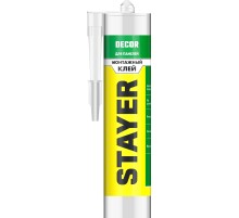 STAYER DÉCOR, 280 мл, белый, монтажный клей для молдингов и панелей, Professional (41327) STAYER DÉCOR, 280 мл, белый, монтажный клей для молдингов и панелей, Professional (41327)