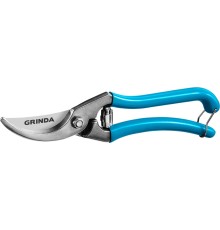 GRINDA P-10, 210 мм, цельнокованые лезвия, стальные рукоятки, покрытие ПВХ, плоскостной секатор, PROLine (423410) GRINDA P-10, 210 мм, цельнокованые лезвия, стальные рукоятки, покрытие ПВХ, плоскостной секатор, PROLine (423410)