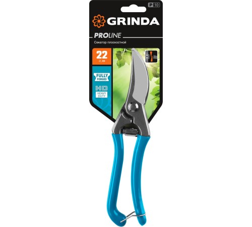 GRINDA 210 мм, цельнокованый, плоскостной секатор 423410 GRINDA 210 мм, цельнокованый, плоскостной секатор 423410
