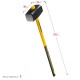 STAYER 8 кг, кувалда кованая c фиберглассовой рукояткой Fiberglass-XL 20110-8_z03 Professional