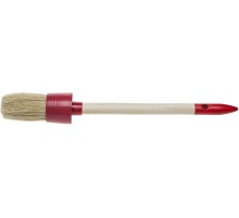 STAYER UNIVERSAL, 30 мм, пластмассовый корпус, светлая натуральная щетина, деревянная ручка, все виды ЛКМ, круглая кисть (0141-30)