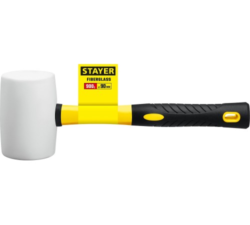 STAYER 900 г, киянка резиновая белая с фиберглассовой ручкой 20533-900 Professional STAYER 900 г, киянка резиновая белая с фиберглассовой ручкой 20533-900 Professional