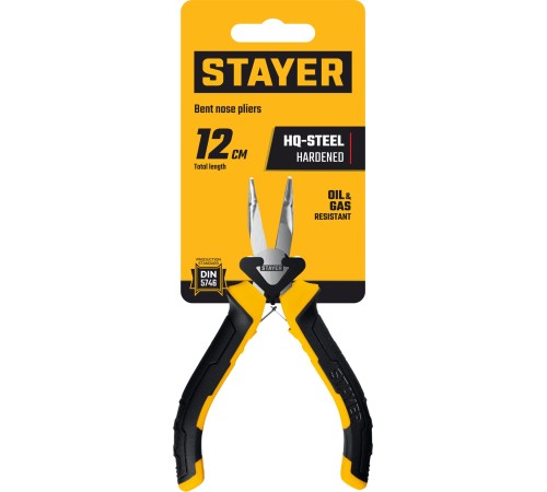 STAYER 120 мм, Мини-тонкогубцы изогнутые (2218-3) STAYER 120 мм, Мини-тонкогубцы изогнутые (2218-3)