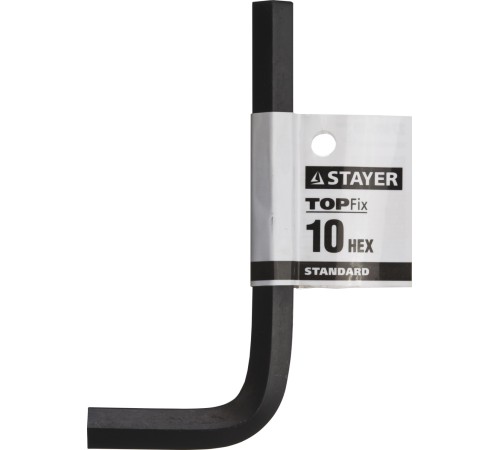STAYER 10 мм, имбусовый ключ 27405-10 STAYER 10 мм, имбусовый ключ 27405-10