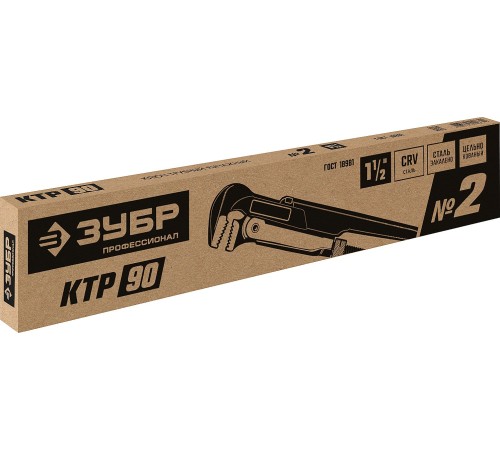 ЗУБР №2, прямые губки, ключ трубный КТР-90 27335-2_z02 Профессионал ЗУБР №2, прямые губки, ключ трубный КТР-90 27335-2_z02 Профессионал