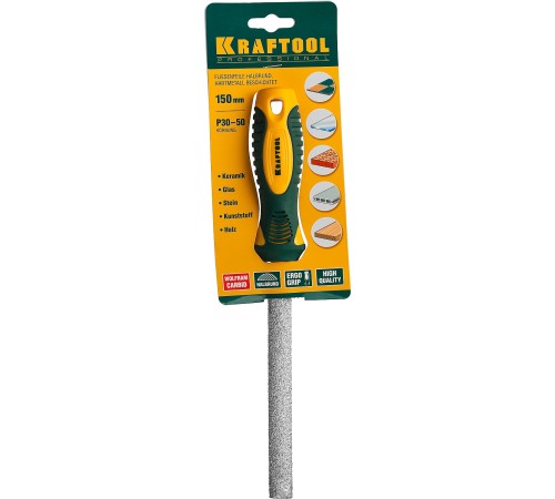 KRAFTOOL 150 мм, напильник полукруглый с карбид-вольфрамом 16082-15_z01 KRAFTOOL 150 мм, напильник полукруглый с карбид-вольфрамом 16082-15_z01