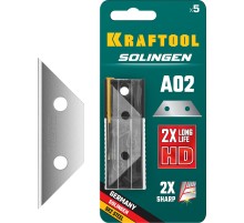 KRAFTOOL Solingen-А02, 5 шт, трапециевидные лезвия (09627-S5) KRAFTOOL Solingen-А02, 5 шт, трапециевидные лезвия (09627-S5)