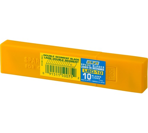 OLFA 18 мм, 10 шт., лезвия сегментированные OL-LBD-10 OLFA 18 мм, 10 шт., лезвия сегментированные OL-LBD-10