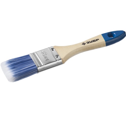 ЗУБР 38 мм, 1,5'', щетина искусственная, кисть малярная плоская 4-01007-038