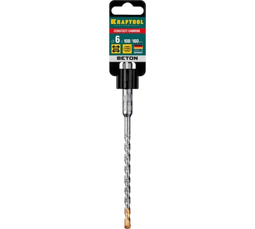 KRAFTOOL 6 х 160 мм, бур SDS-plus 29320-160-06_z02 KRAFTOOL 6 х 160 мм, бур SDS-plus 29320-160-06_z02