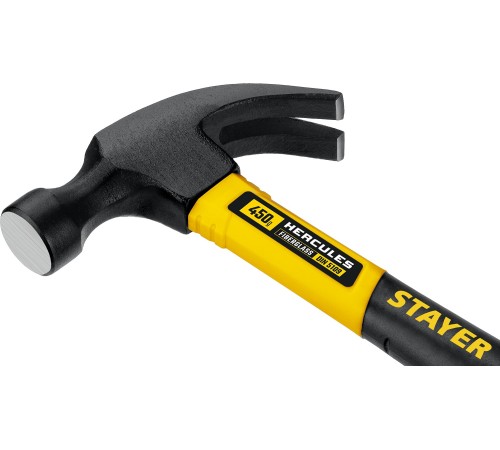 STAYER 450 г, молоток-гвоздодер с фиберглассовой рукояткой Hercules 2026-450_z02 Professional STAYER 450 г, молоток-гвоздодер с фиберглассовой рукояткой Hercules 2026-450_z02 Professional