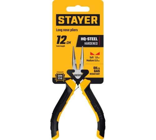 STAYER 120 мм, Мини-тонкогубцы (2218-2) STAYER 120 мм, Мини-тонкогубцы (2218-2)