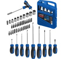 ЗУБР Профессионал 46 шт, набор отверток с насадками (25283-H46)