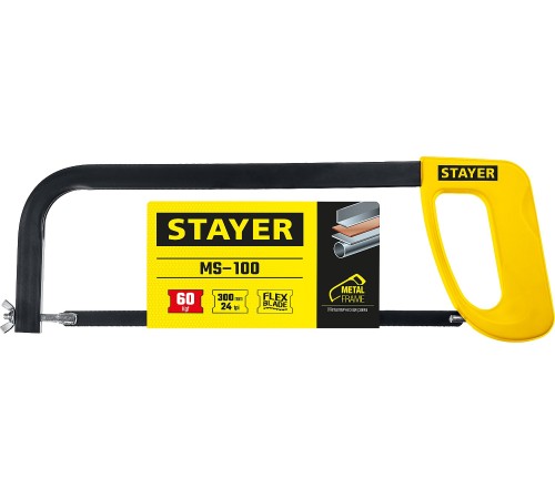 STAYER 300 мм, 60 кгс, ножовка по металлу MS-100 1576_z02