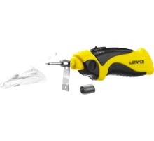 STAYER PROTerm, 8 Вт, 3 АА, высокотемпературное жало, беспроводной паяльник, Professional (55409)