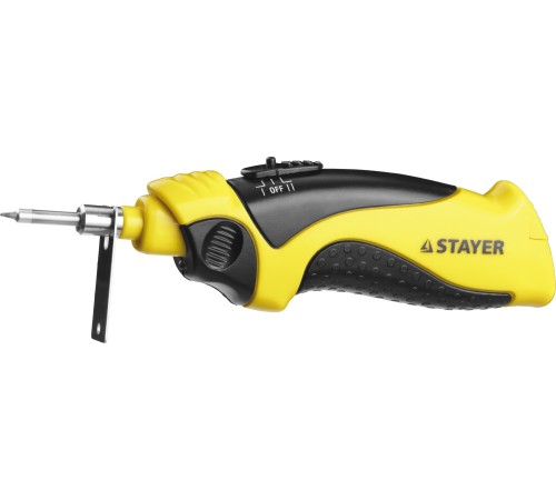 STAYER 8 Вт, 4.5 В, 3xAA, электропаяльник беспроводной 55409 Professional STAYER 8 Вт, 4.5 В, 3xAA, электропаяльник беспроводной 55409 Professional