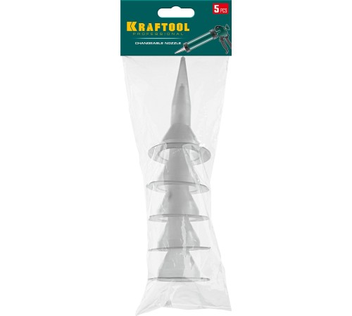 KRAFTOOL 5 шт., запасные сопла для закрытых пистолетов для герметика (06677-S) KRAFTOOL 5 шт., запасные сопла для закрытых пистолетов для герметика (06677-S)