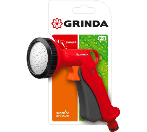 GRINDA душевой, курок спереди, пластиковый, пистолет поливочный P-S 8-427365_z01 GRINDA душевой, курок спереди, пластиковый, пистолет поливочный P-S 8-427365_z01