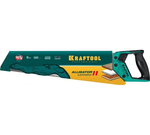 KRAFTOOL Alligator Laminator 11, 500 мм, ножовка по ламинату (15207) KRAFTOOL Alligator Laminator 11, 500 мм, ножовка по ламинату (15207)