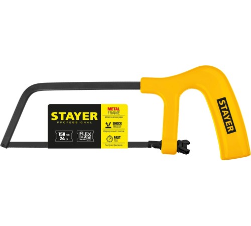 STAYER 150 мм, ножовка-мини по металлу 1561_z02