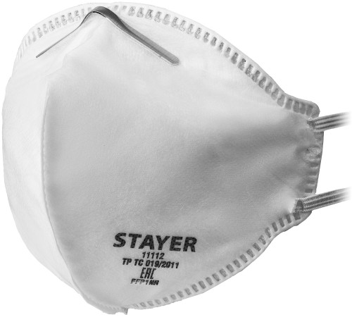 STAYER класс защиты FFP1, плоская, полумаска фильтрующая 11112_z01 STAYER класс защиты FFP1, плоская, полумаска фильтрующая 11112_z01