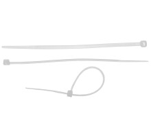 ЗУБР КС-Б2, 2.5 x 200 мм, нейлон РА66, 50 шт, белые, кабельные стяжки, Профессионал (4-309017-25-200)